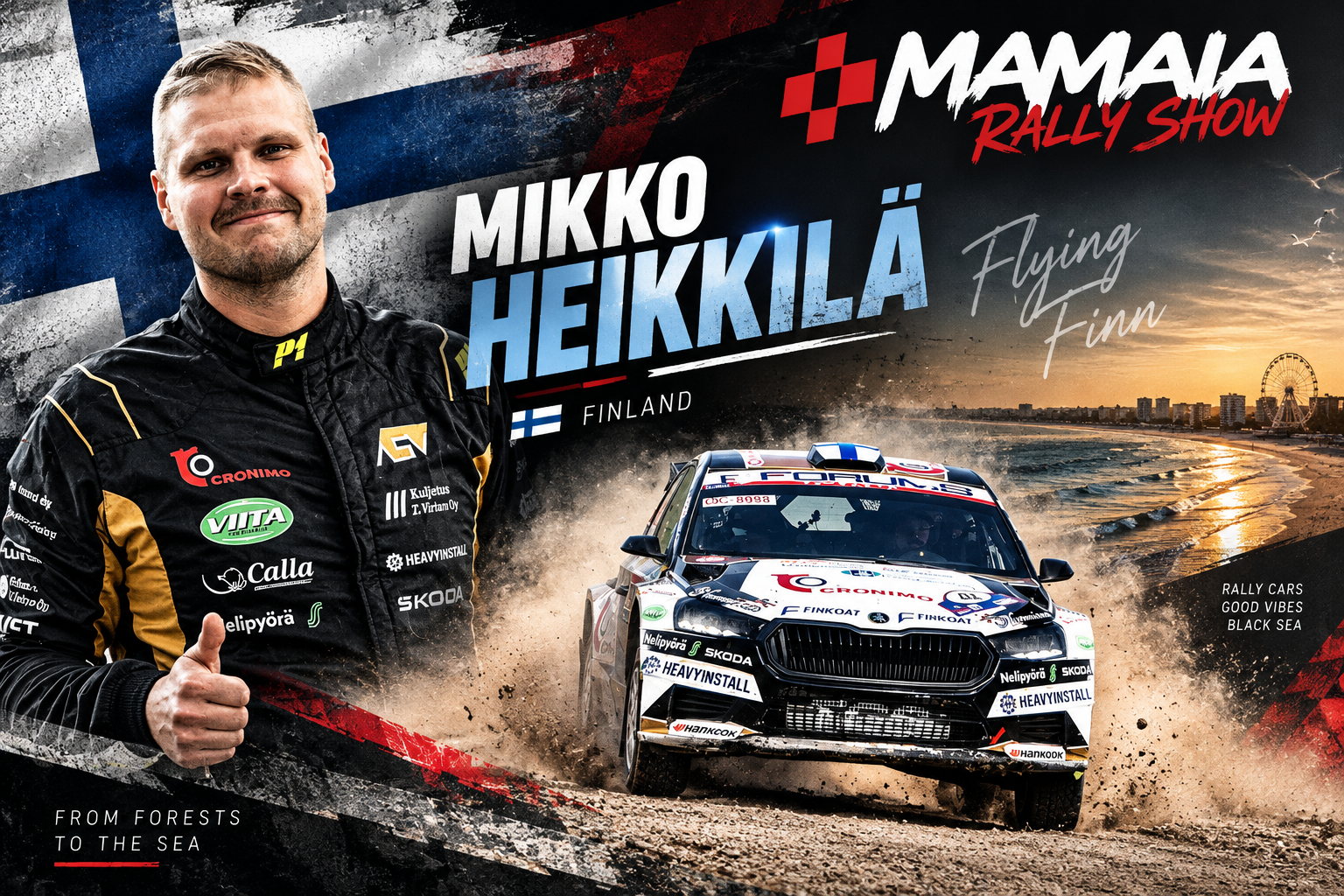 Mikko Heikkilä continuă tradiția finlandeză în România, la Mamaia Rally Show